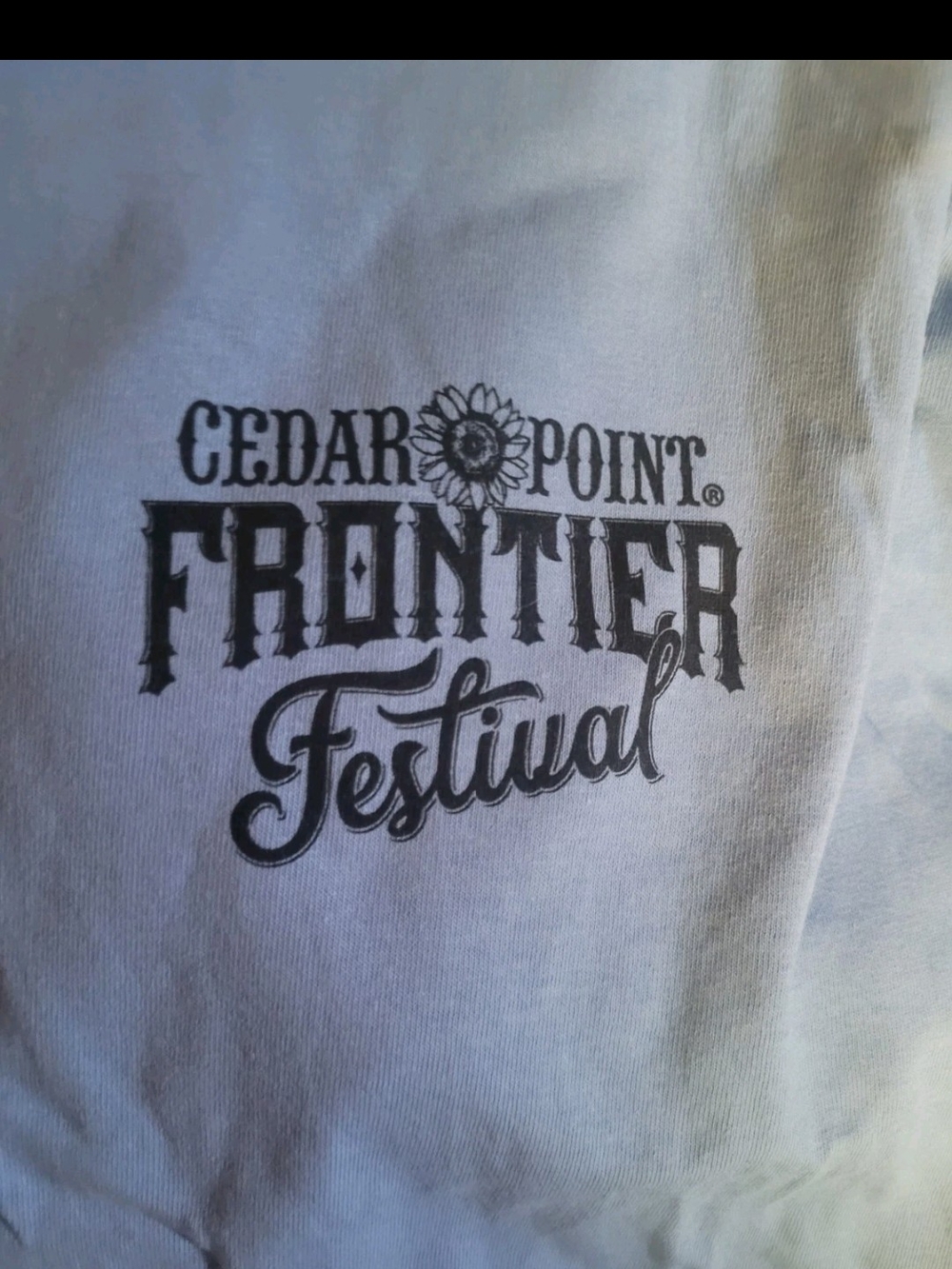Cedar Point Frontier Festival Graphic Tee - Carolina Blue 2021 Rare Size XL